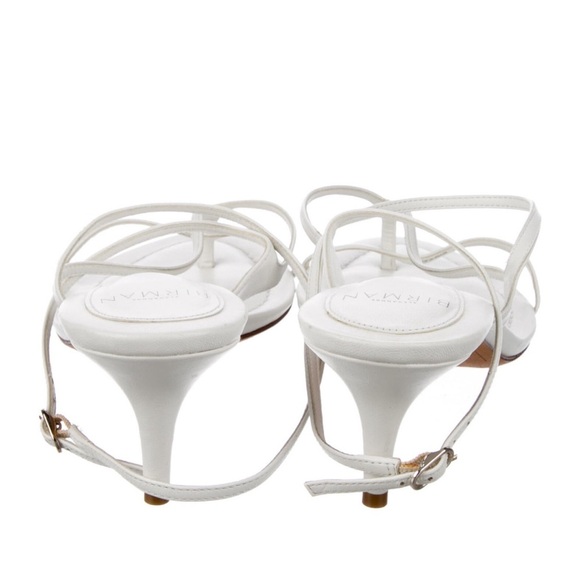 Alexandre Birman White Leather Sandals Size 41 - Picture 4 of 4